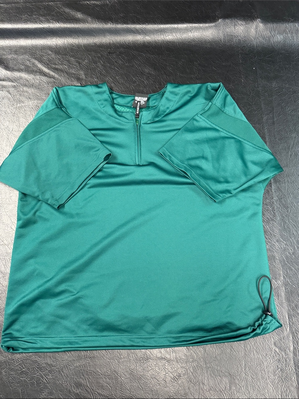 Easton Green Short-Zip Athletic Jersey